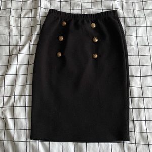 SHEIN black shirt with buttons